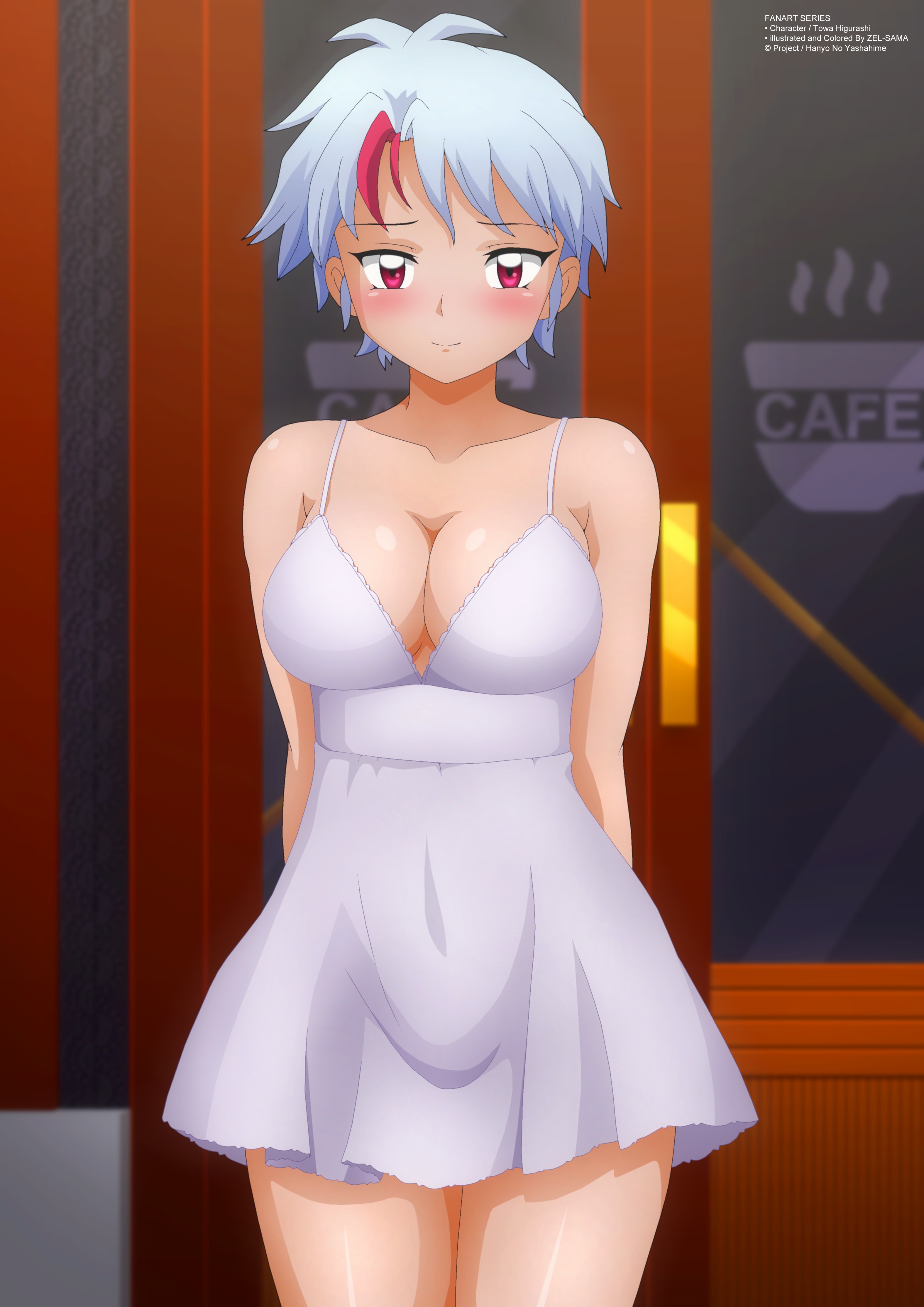 Zei Sama Hanyou No Yasha Hime Inuyasha Higurashi Towa Cleavage Dress No Bra Summer Dress